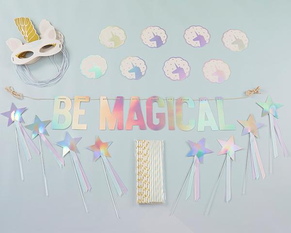 Enchanted Unicorn 49 Piece Party Décor Kit - Harmony Artworx Studio