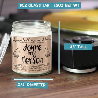 Hand-Poured Personalized Scented Soy Candle โ โYouโre My Personโ Ideal...