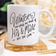 Whatever Our Souls are Made Of: Emily Bronté's Wuthering Heights Literary Mug - Harmony Artworx Studio