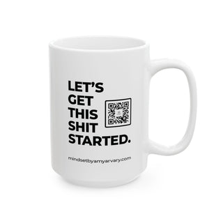Empower Your Mornings: Amy Arvary's White Guided Meditation Coffee Mug...